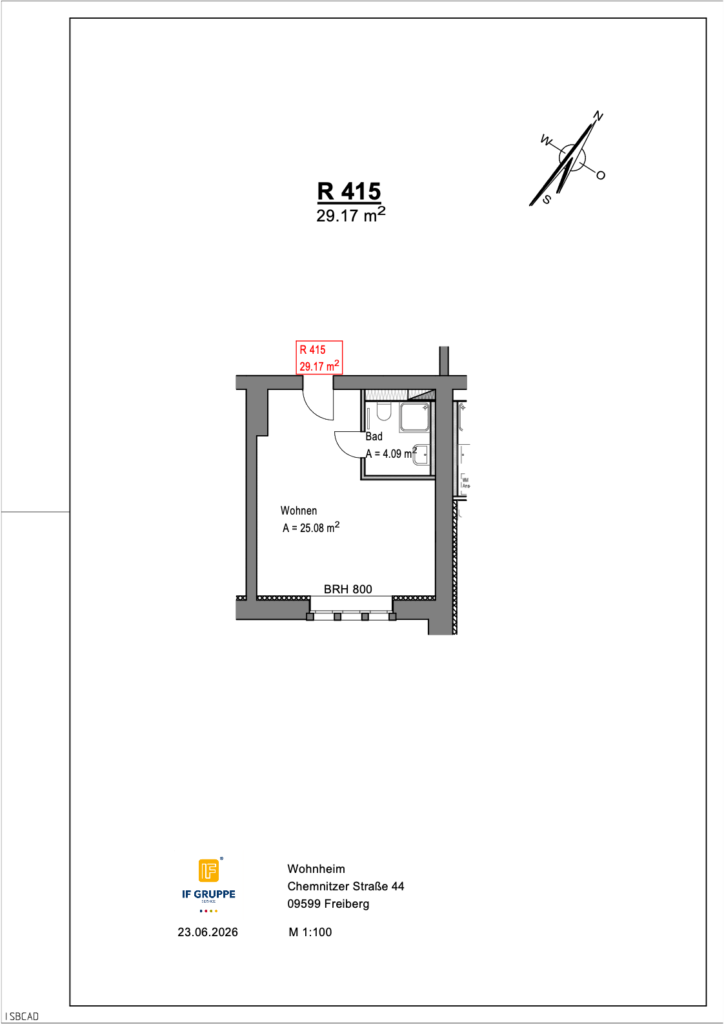 Grundriss Chemnitzer Straße 44 – Einheit 415