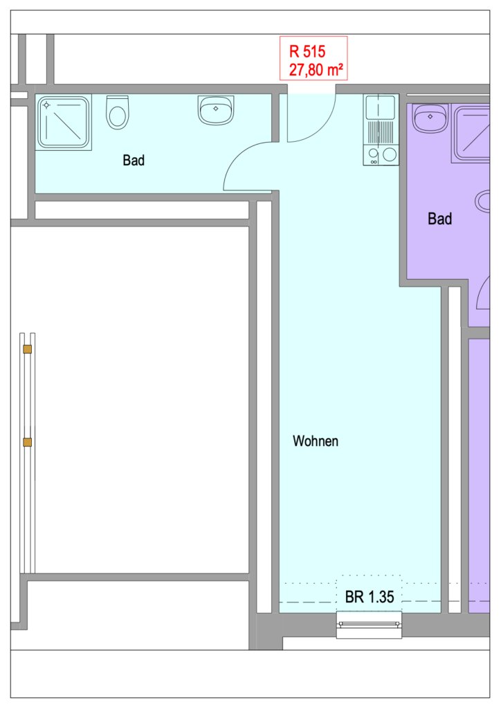 Grundriss Chemnitzer Straße 44 – Einheit 515