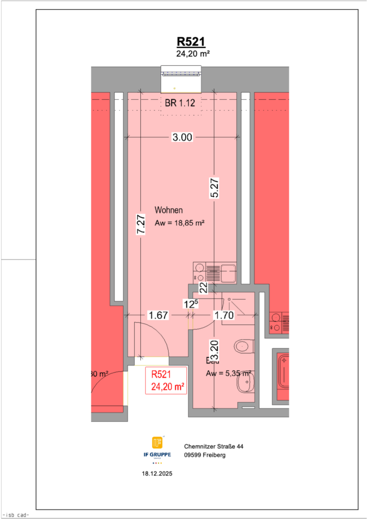 Floor plan Chemnitzer Straße 44 – Einheit 521