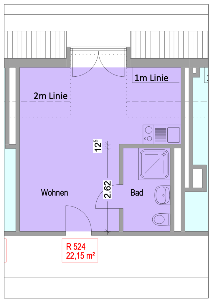 Grundriss Chemnitzer Straße 44 – Einheit 524