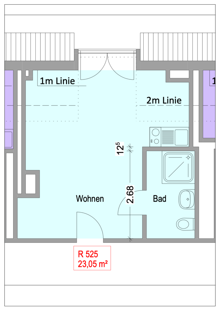 Grundriss Chemnitzer Straße 44 – Einheit 525