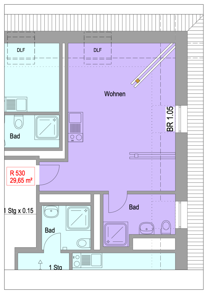 Grundriss Chemnitzer Straße 44 – Einheit 530